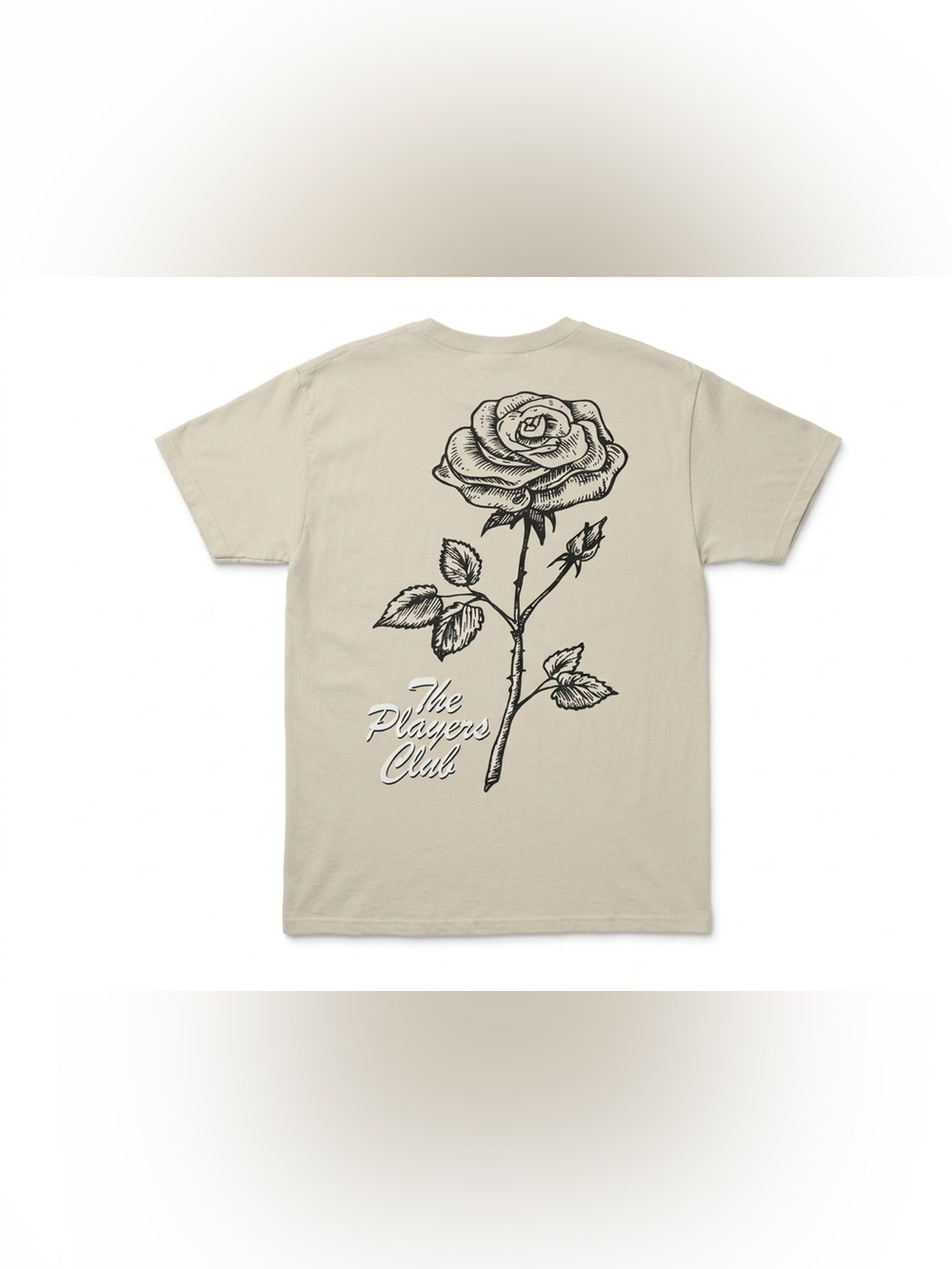 Popular Poison Shirt Mens Medium M Beige The Players Club Worldwide Rose Graphic